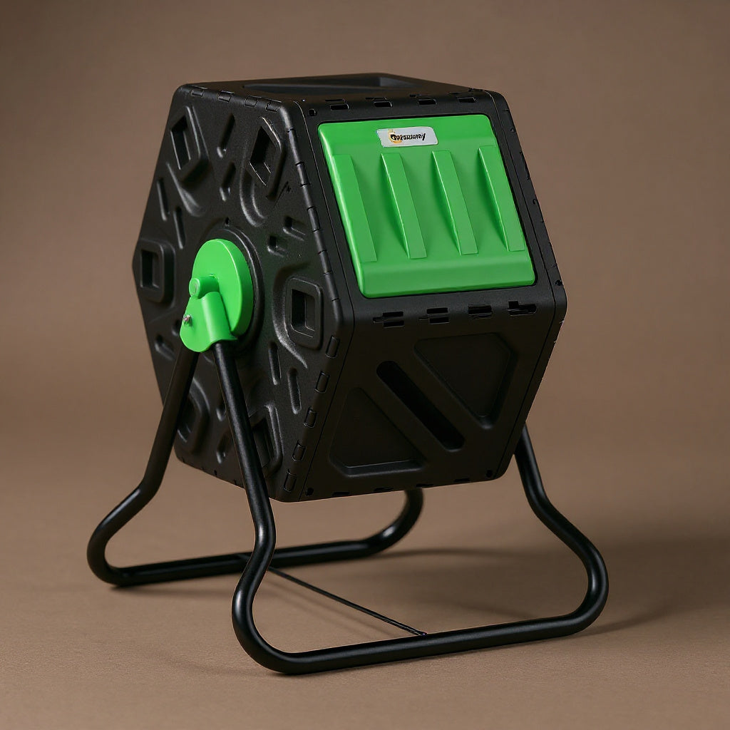 Rotating Compost Tumbler 65L - Single Chamber Garden Composter