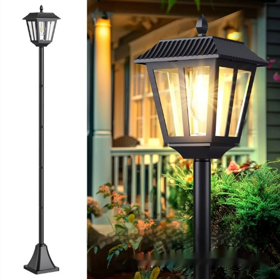 Hexagonal Solar Garden Lamp - Ornamental Outdoor Lawn Light