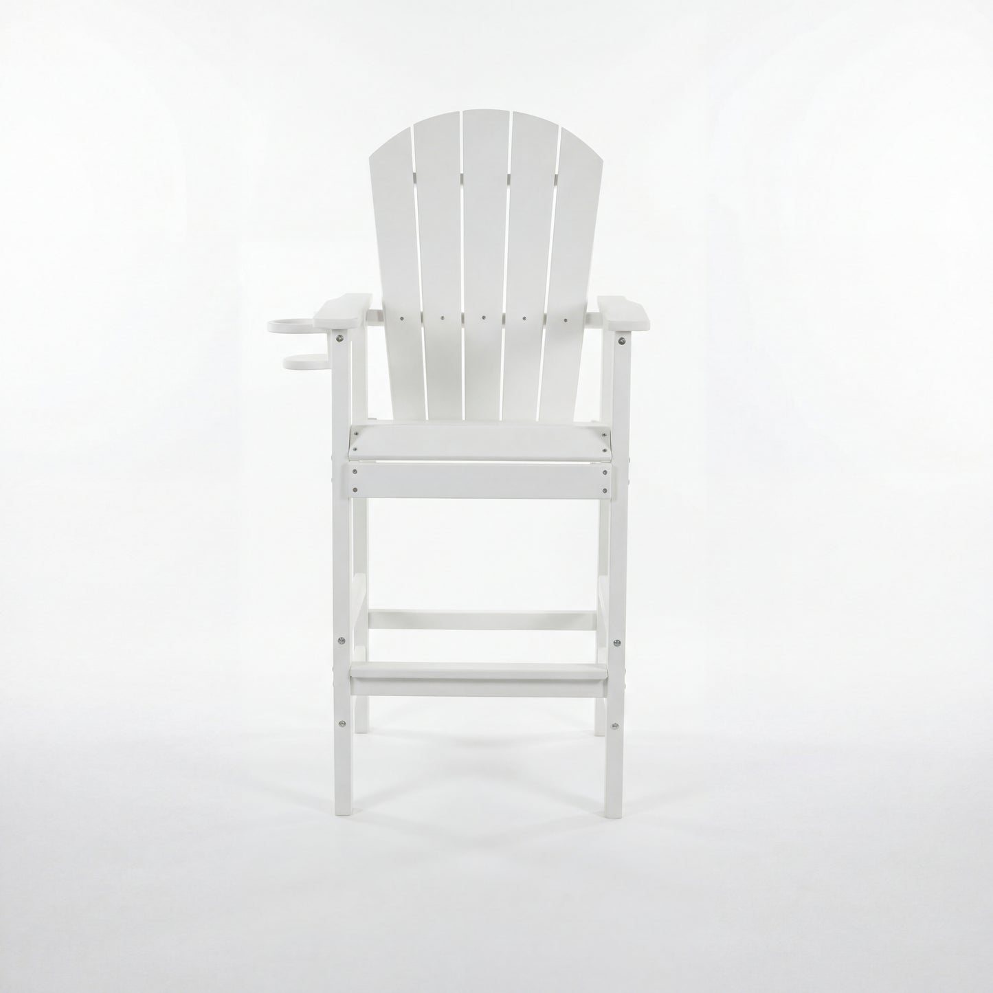 HDPE Adirondack Bar Chair - All-Weather Outdoor Patio Stool