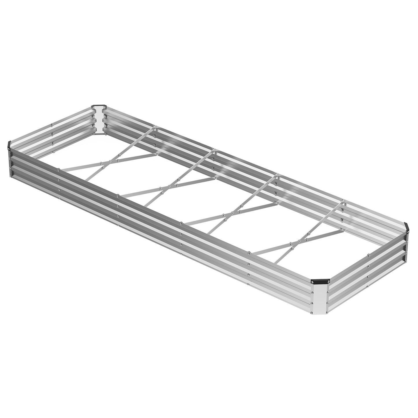 Galvanized Raised Garden Bed - Easy-Assemble Outdoor Planter Box