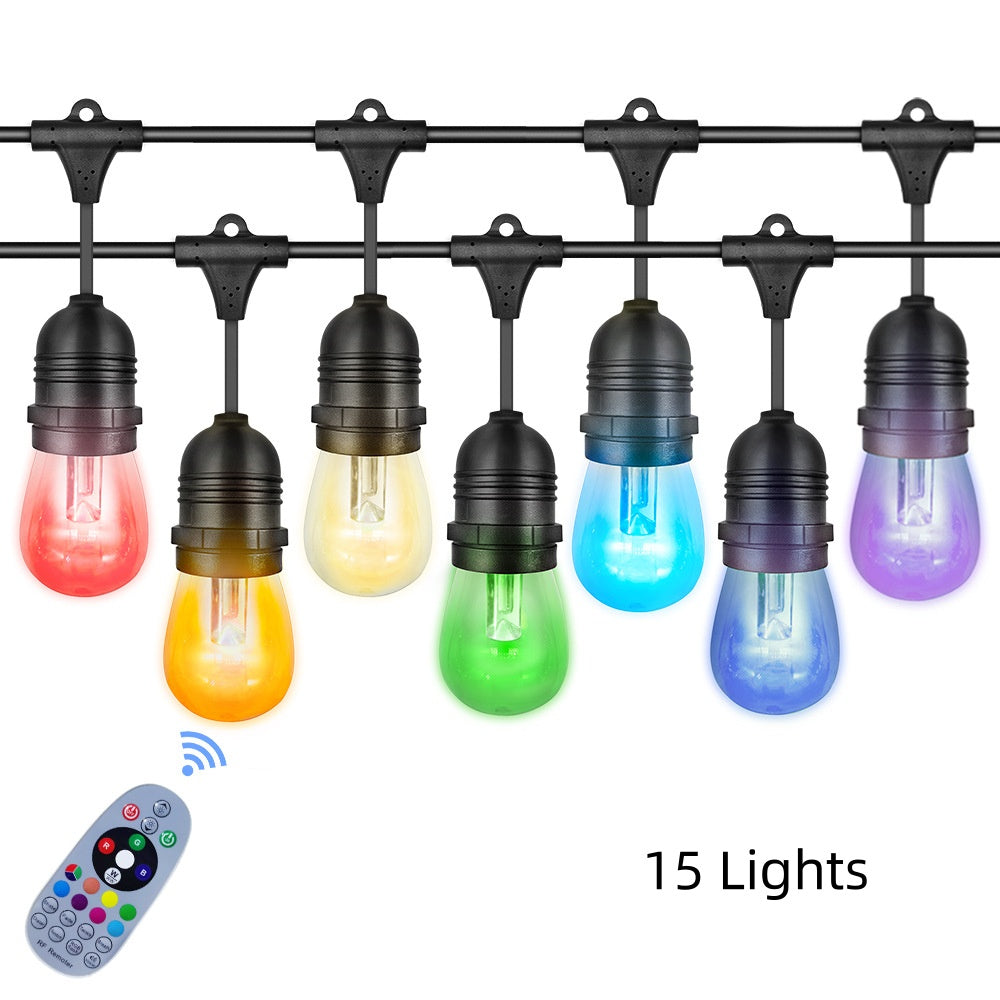 RGB Solar Plug-In Lights - Outdoor Waterproof Courtyard