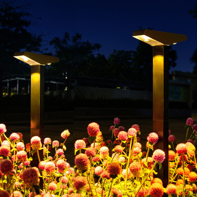 Solar Ground Lamp - Auto Dusk-to-Dawn Driveway Decor Light