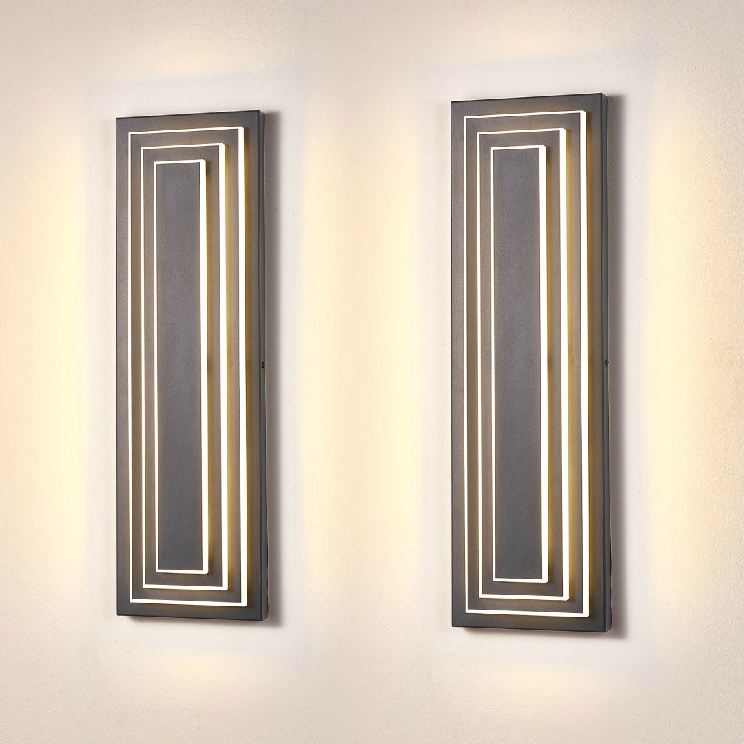 Modern Long Outdoor Wall Light 23.6in - Exterior LED House Fixture