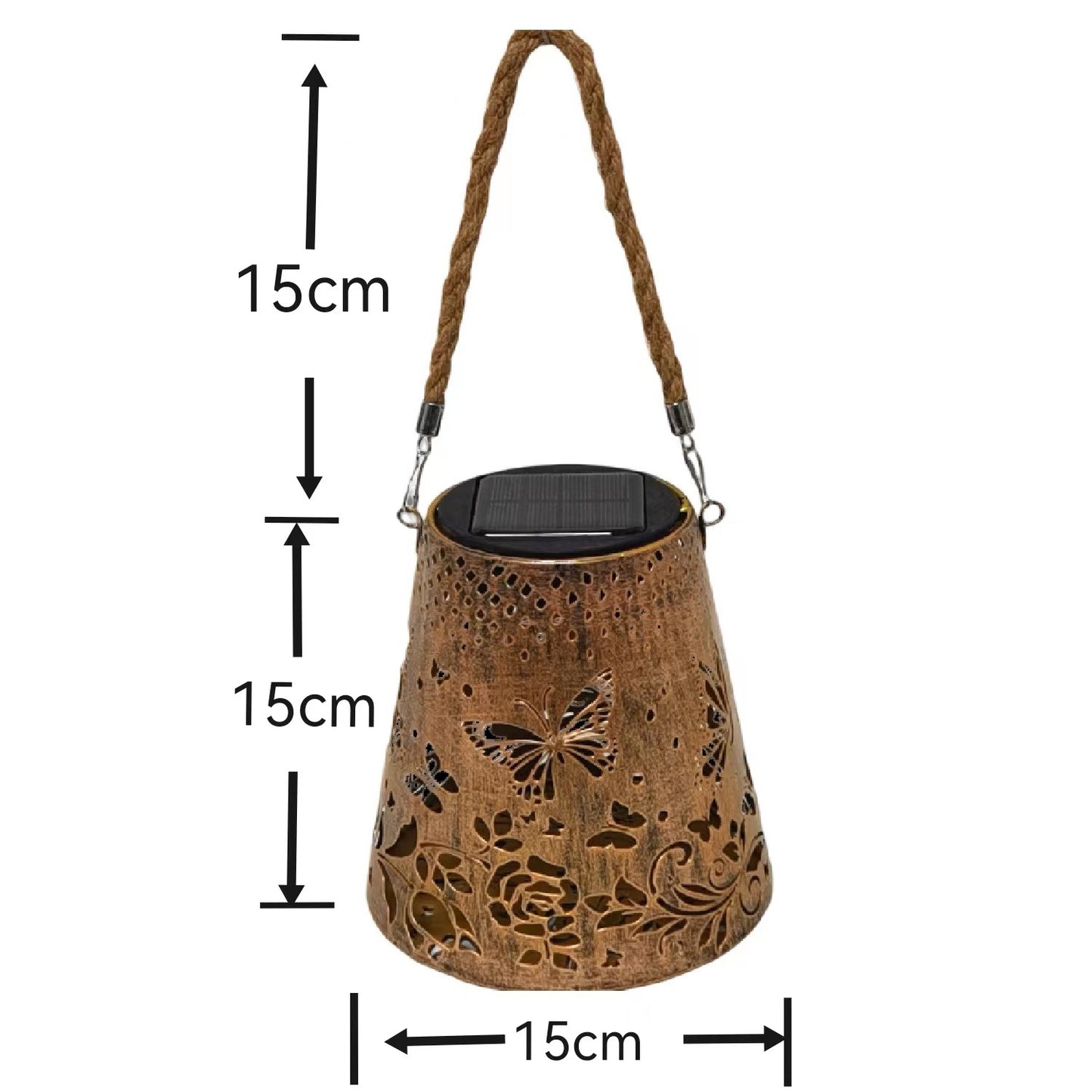 Solar Butterfly Courtyard Lamp - Hollow Decorative Outdoor Light