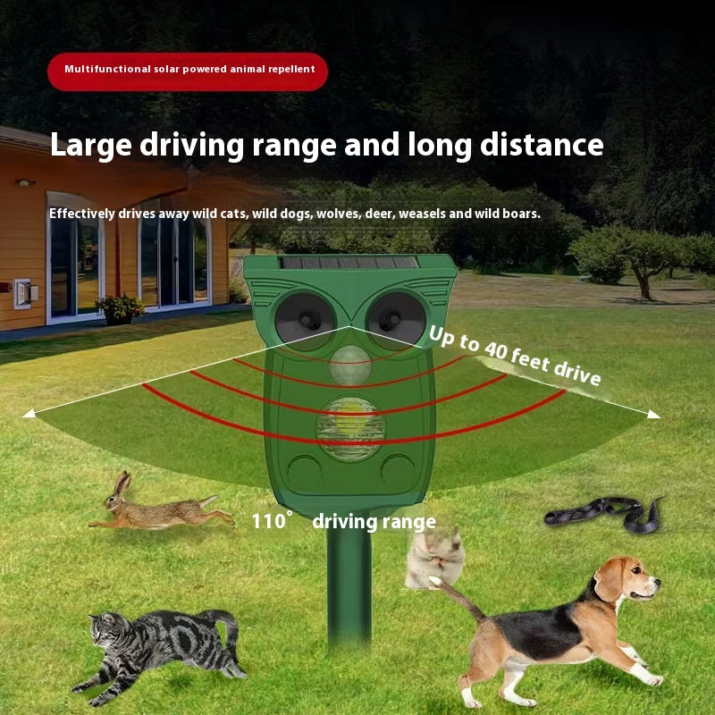 Solar Infrared Animal Repeller - Outdoor Pest Deterrent
