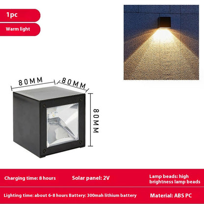 Waterproof Solar Landscape Wall Lamp - Outdoor Fixture
