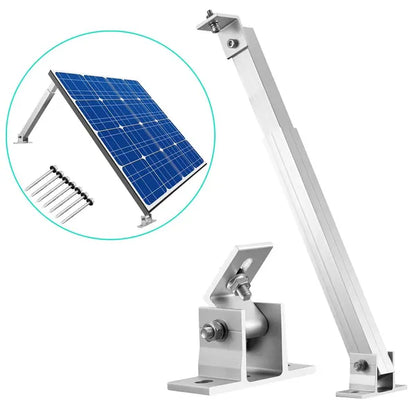 Adjustable Solar Panel Mounting Foot Brackets - 15-30Â° Tilt Set