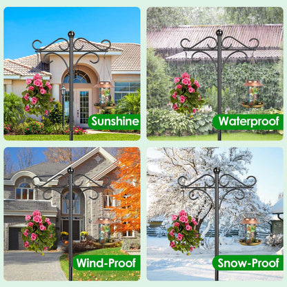 Shepherd's Hook Plant Hanger 2-Pack - Heavy Duty Garden Pole