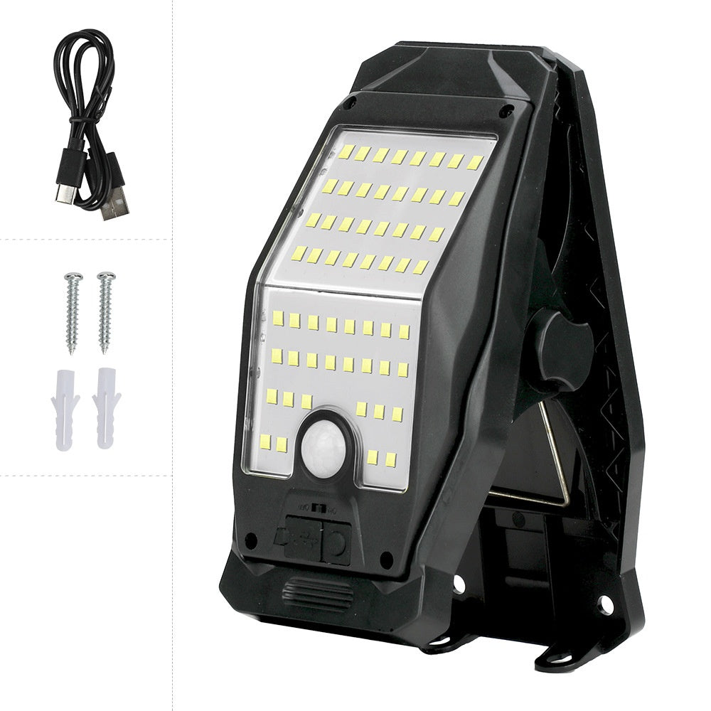 Solar Clip Light with Motion Sensor - Punch-Free Patio Mount