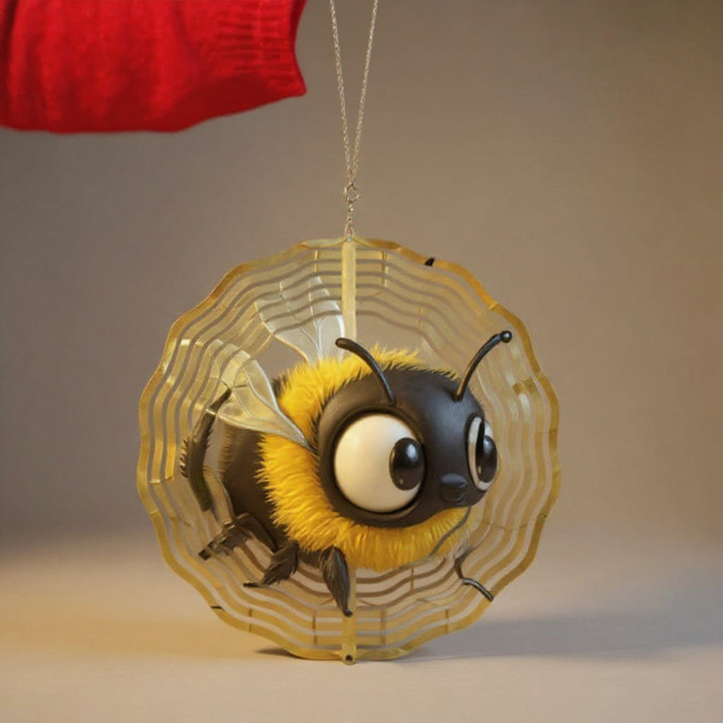 Whimsical 3D Kinetic Wind Spinner & Chime - Garden Yard Decor