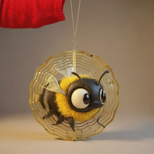 Whimsical 3D Kinetic Wind Spinner & Chime - Garden Yard Decor