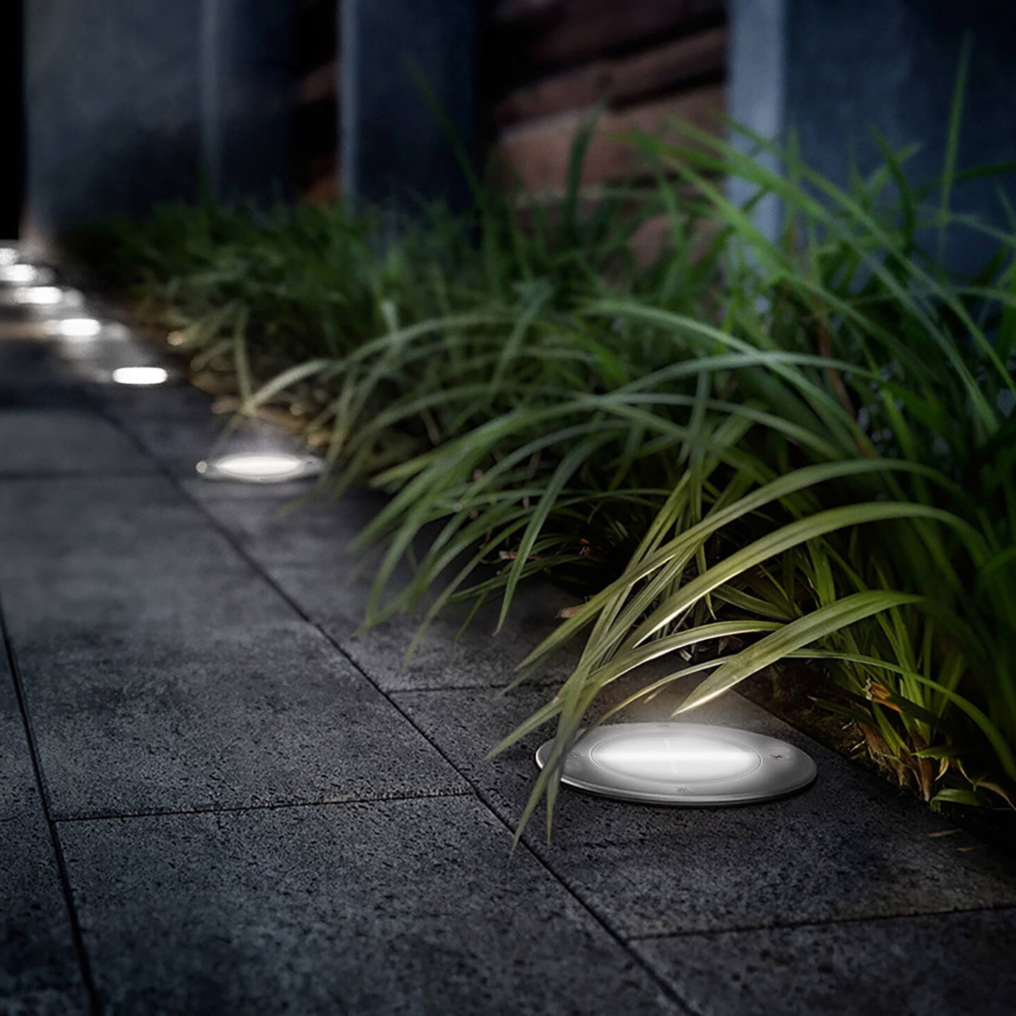 Solar In-Ground Deck Light - Waterproof Buried Path & Patio Lamp