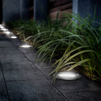 Solar In-Ground Deck Light - Waterproof Buried Path & Patio Lamp