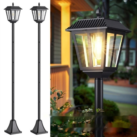 Hexagonal Solar Garden Lamp - Ornamental Outdoor Lawn Light