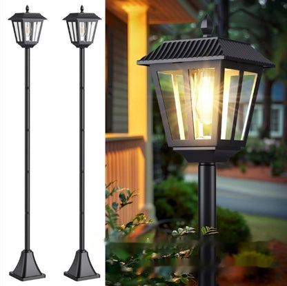 Hexagonal Solar Garden Lamp - Ornamental Outdoor Lawn Light