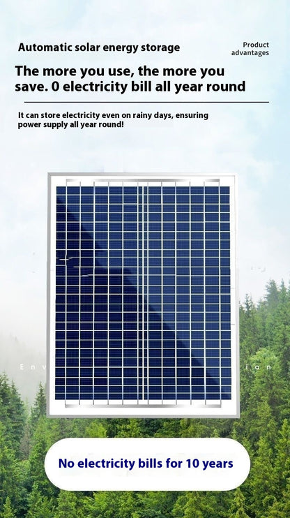 Auto Dusk-to-Dawn Solar Flood Light - Outdoor Yard Lamp