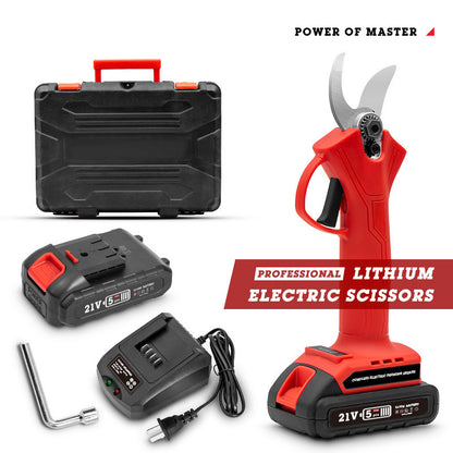 Rechargeable Electric Branch Shears - Heavy-Duty Garden Cutter