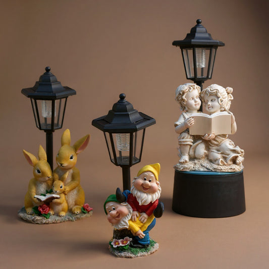 Solar Hexagonal Garden Lamp - Geometric Outdoor Path Light