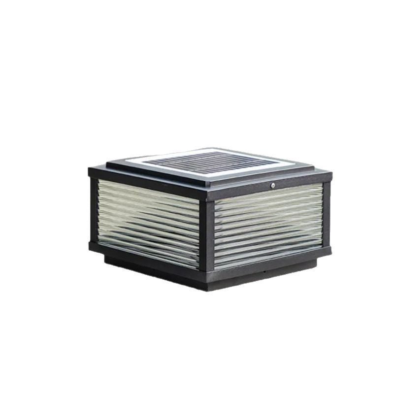 Solar LED Pillar Lights - Outdoor Landscape Wall Post Lights