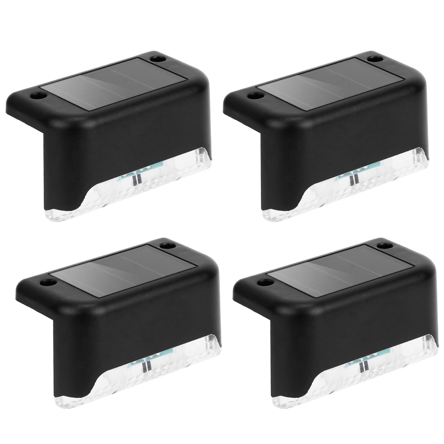 Solar Fence Step Lights - Water-Resistant Dusk-to-Dawn Sensor