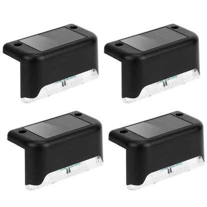 Solar Fence Step Lights - Water-Resistant Dusk-to-Dawn Sensor
