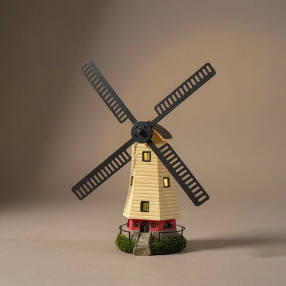Solar Windmill Garden Light - LED Decorative Pond & Balcony Accent