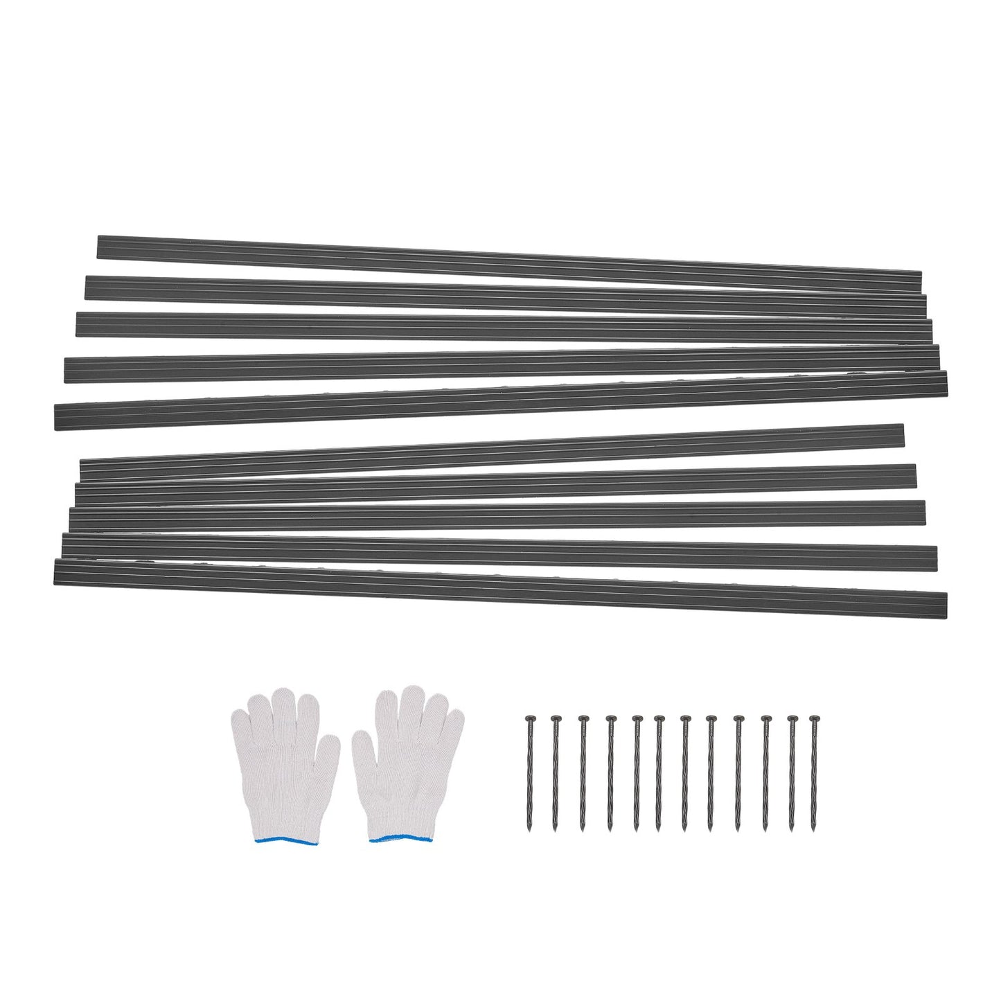 Aluminum Landscape Edging 10-Pack - 60in Rust-Resistant Garden Border