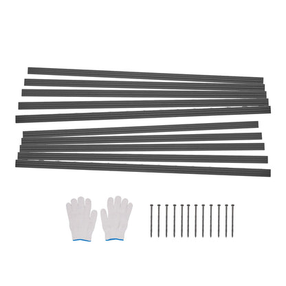 Aluminum Landscape Edging 10-Pack - 60in Rust-Resistant Garden Border
