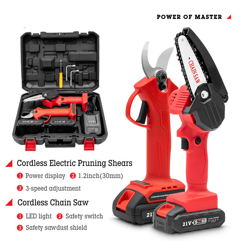 Rechargeable Electric Branch Shears - Heavy-Duty Garden Cutter