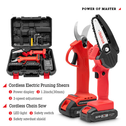 Rechargeable Electric Branch Shears - Heavy-Duty Garden Cutter