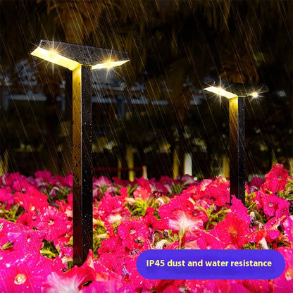 Solar Ground Lamp - Auto Dusk-to-Dawn Driveway Decor Light