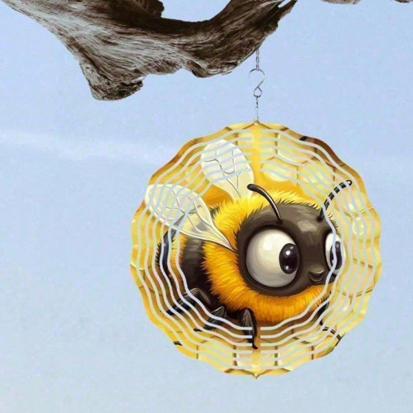 Whimsical 3D Kinetic Wind Spinner & Chime - Garden Yard Decor