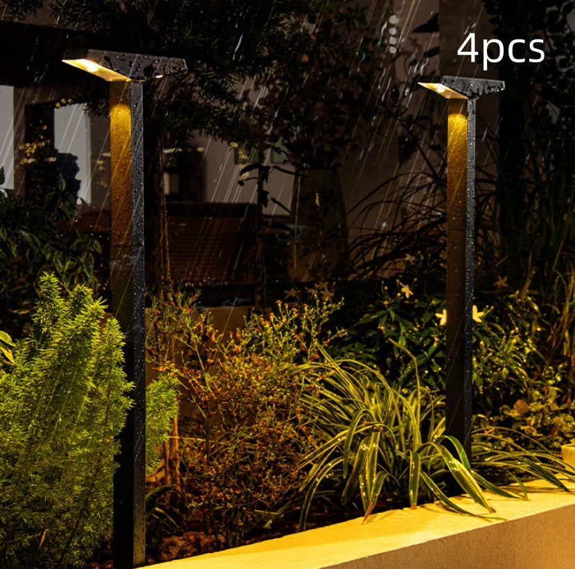 Solar Ground Lamp - Auto Dusk-to-Dawn Driveway Decor Light