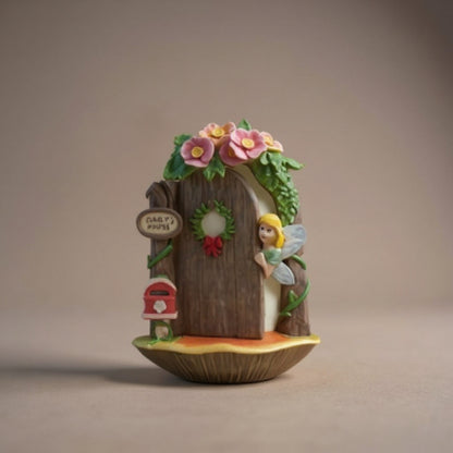 Resin Fairy Door & Windows - Miniature Tree Sculpture Decor