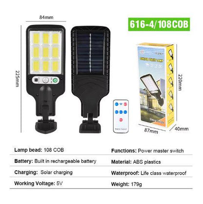 Solar Motion Sensor Wall Light - LED Outdoor Courtyard