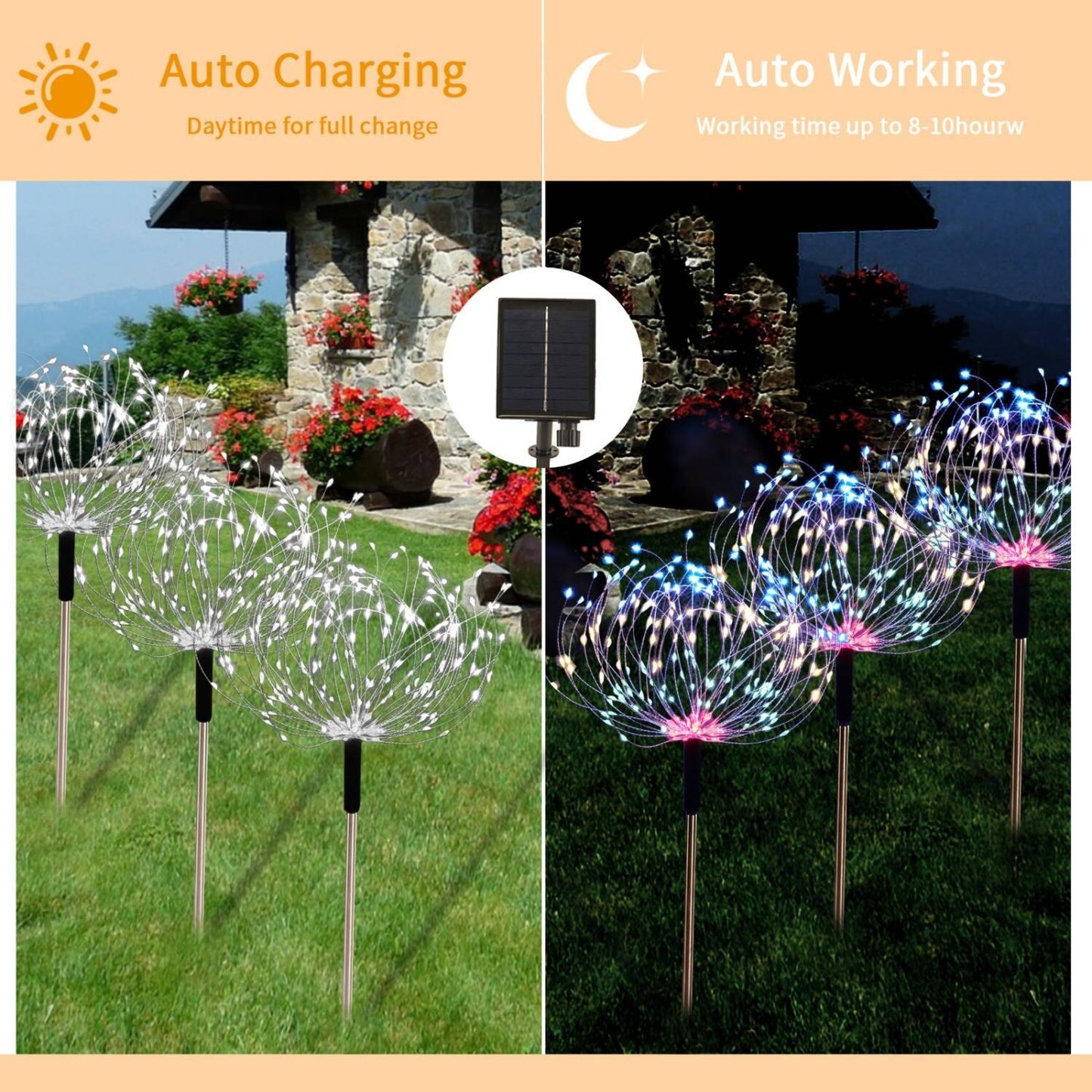 Solar Outdoor Garden Lights - Decorative Landscape Pack