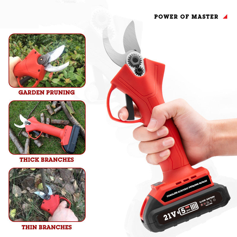 Rechargeable Electric Branch Shears - Heavy-Duty Garden Cutter