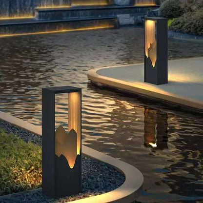 Chinese-Style Solar Yard Lamp - Outdoor Traditional Decor