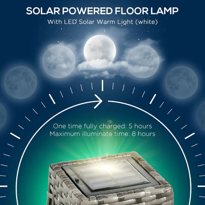 Solar Garden Lantern - Decorative Pathway & Driveway Floor Light