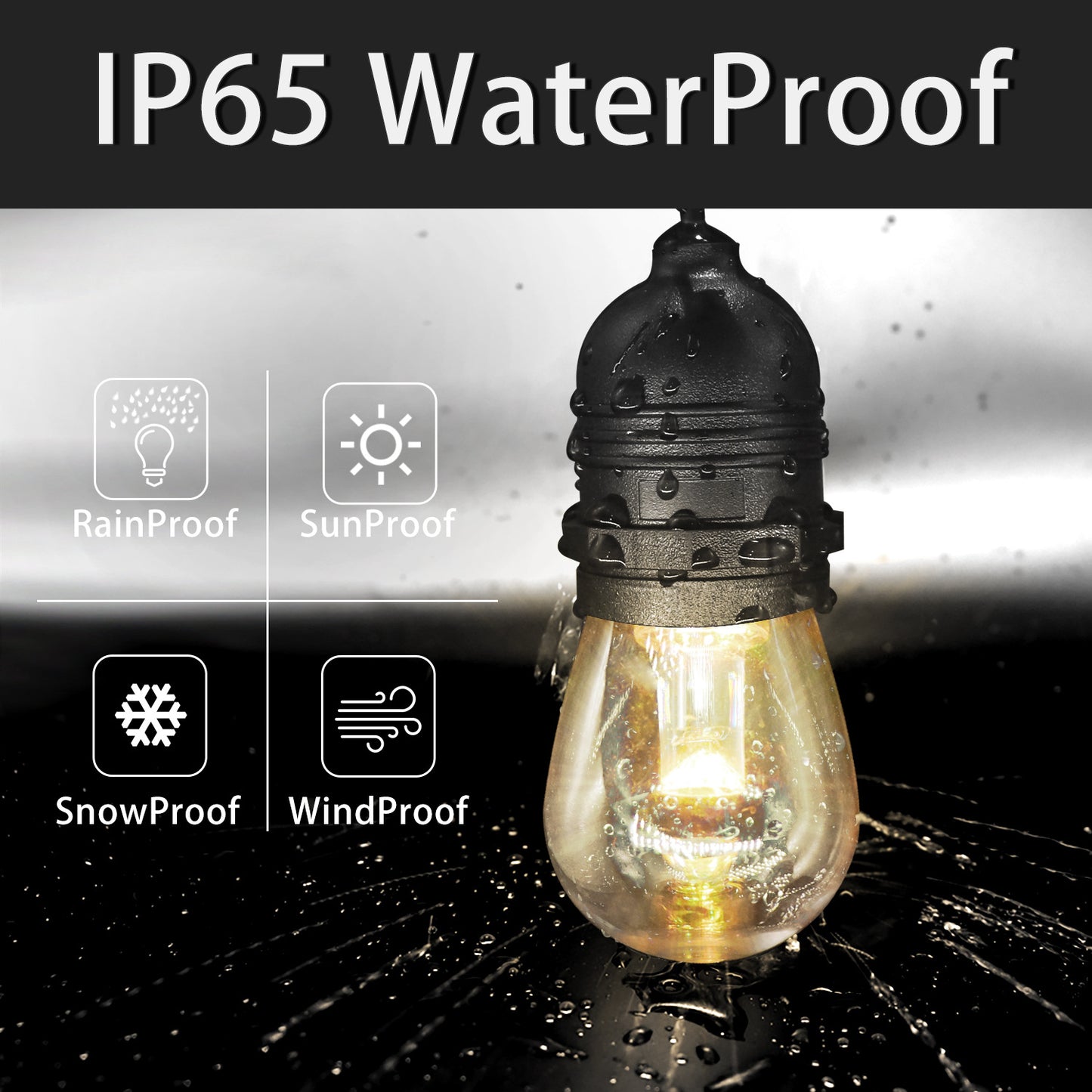 RGB Solar Plug-In Lights - Outdoor Waterproof Courtyard