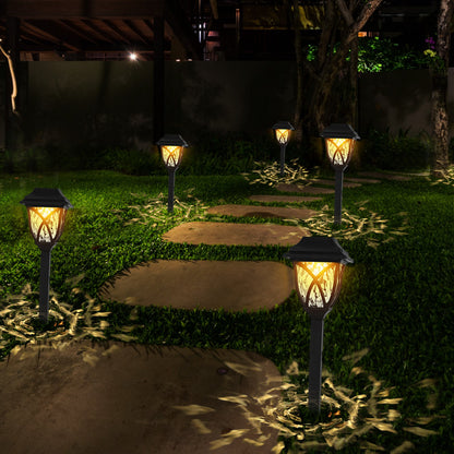Solar Decorative Garden Stake Lamp - IP45 Waterproof Landscape