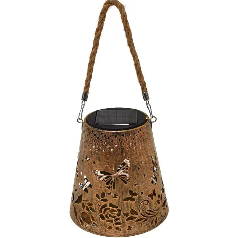 Solar Butterfly Courtyard Lamp - Hollow Decorative Outdoor Light