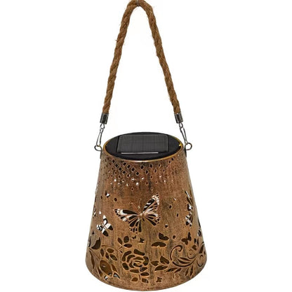 Solar Butterfly Courtyard Lamp - Hollow Decorative Outdoor Light
