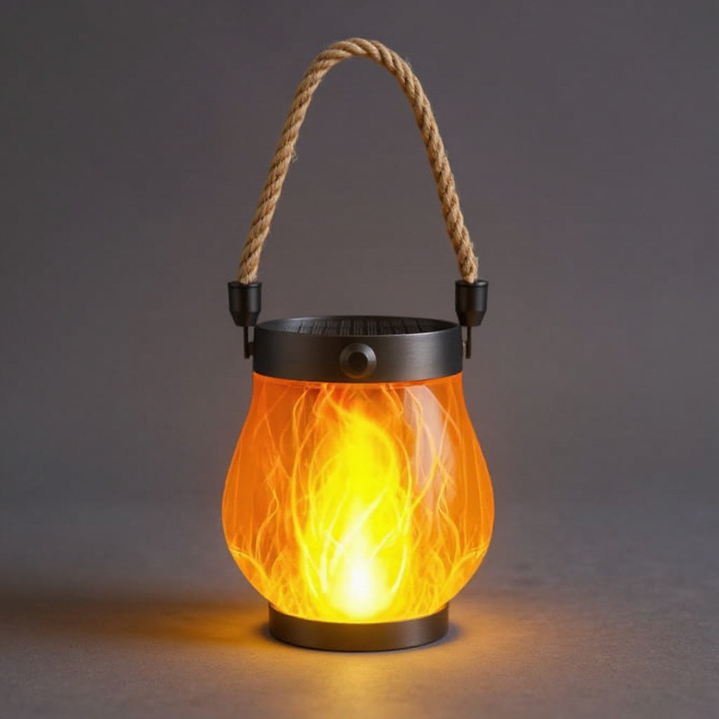 Flickering Flame Garden Lamp - Outdoor Solar Torch Light