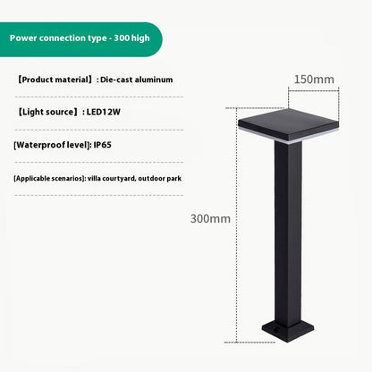 LED Outdoor Lawn Lamp - Square Courtyard Garden Light