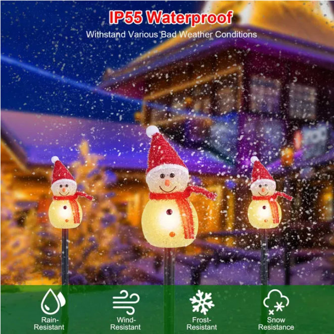 Santa Landscape Light - IP55 Waterproof Holiday Yard Decor
