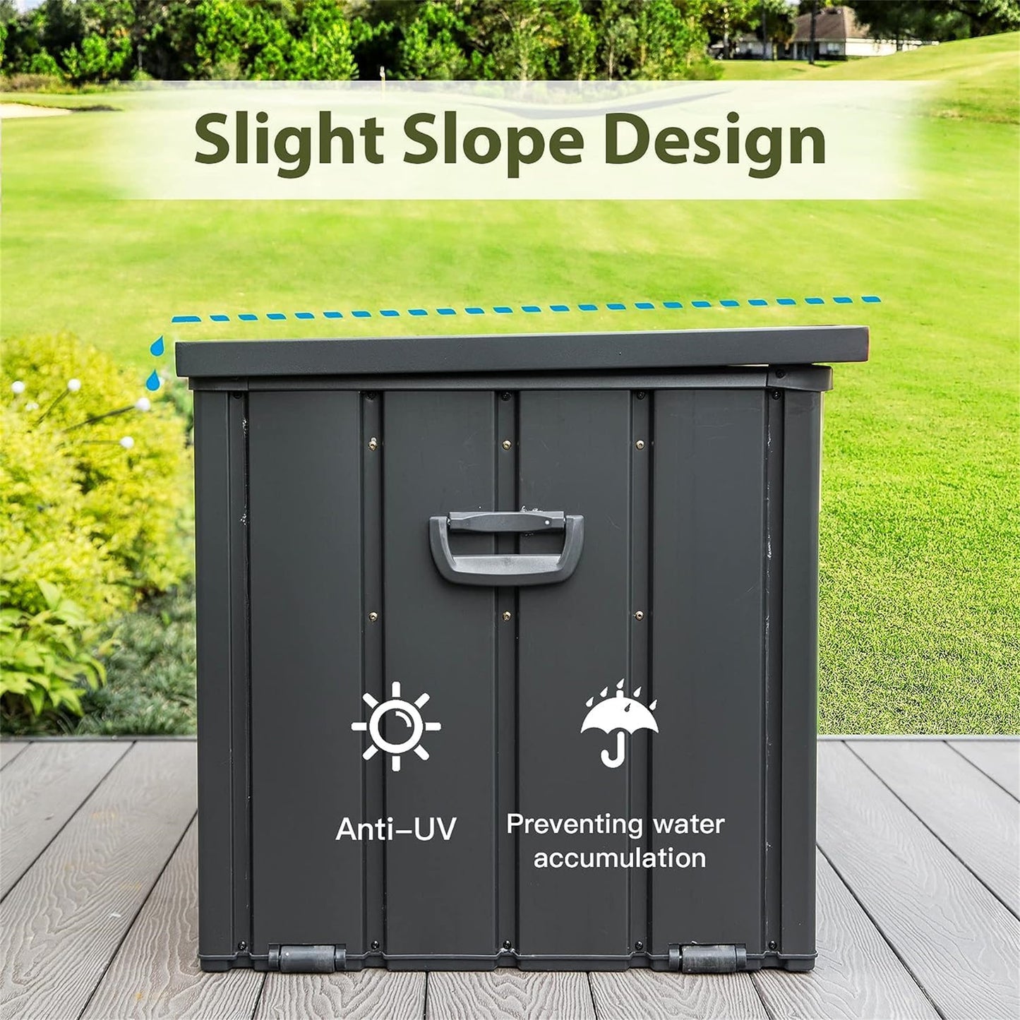 Waterproof Outdoor Storage Deck Box - 100 Gallon Patio Bin