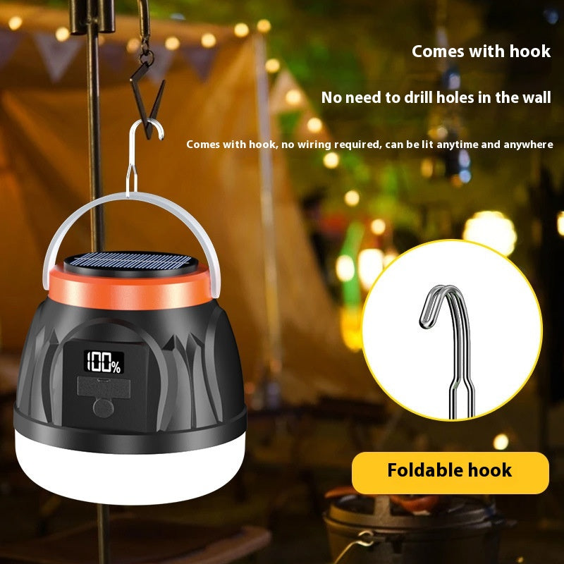 Solar Camping Lantern - Portable Outdoor LED Tent Light