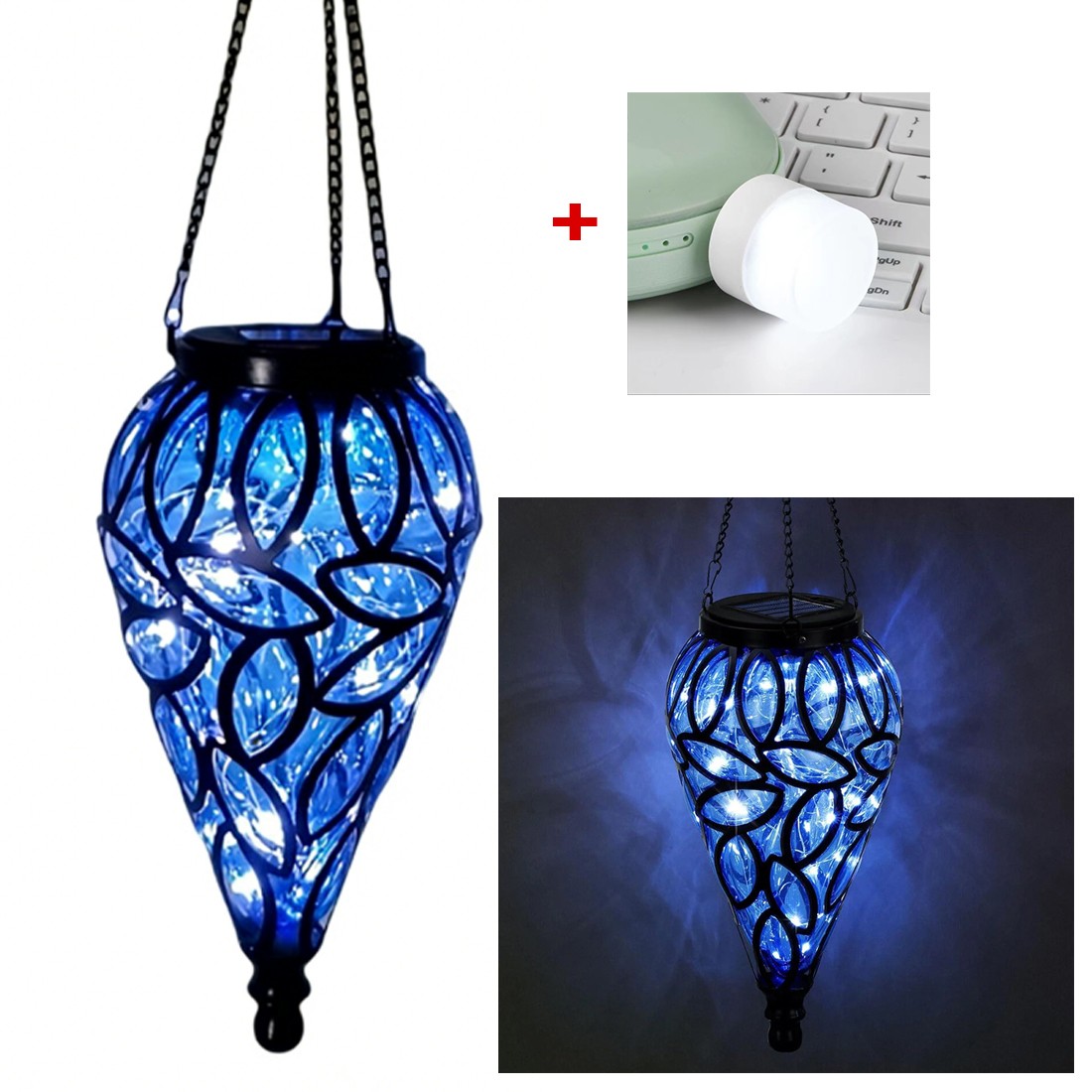Solar Hanging Lantern - LED Outdoor Garden Yard Decoration