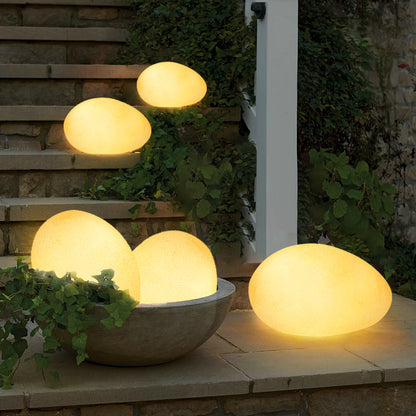 Solar Pebble Stone Light - Waterproof Outdoor Garden Accent